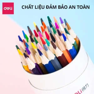 Bút chì màu Chuyên Nghiệp Dạng cốc Deli Gốc Dầu/ Nước-24 màu Tô vẽ Tranh Phác Thảo